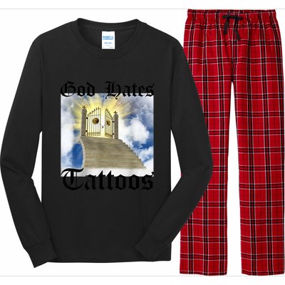 God Hates Tattoos Long Sleeve Pajama Set