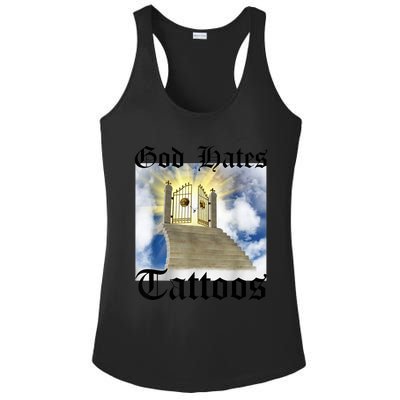 God Hates Tattoos Ladies PosiCharge Competitor Racerback Tank