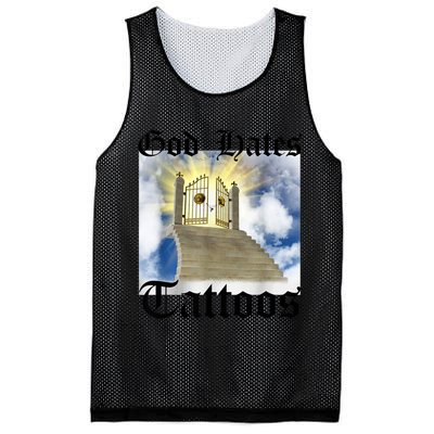 God Hates Tattoos Mesh Reversible Basketball Jersey Tank