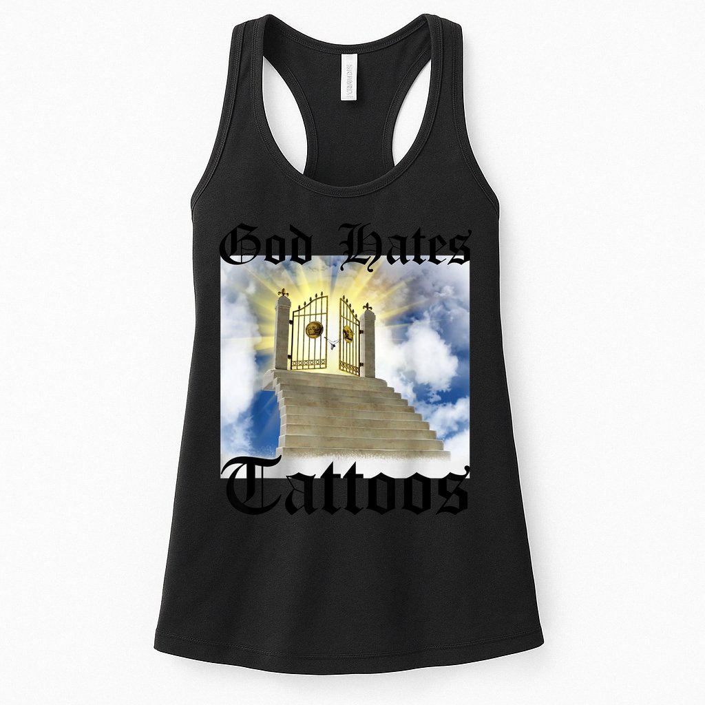 God Hates Tattoos Womens Tank Top