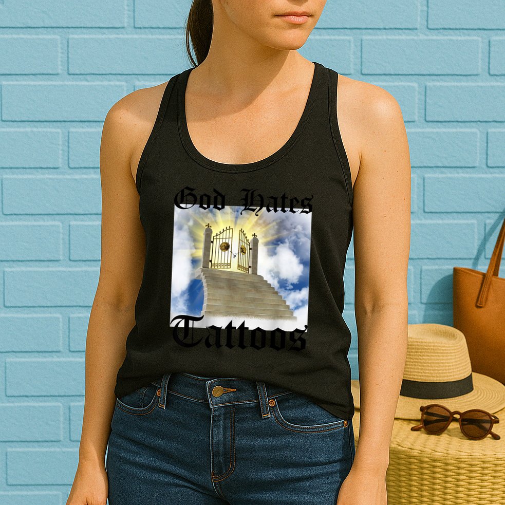 God Hates Tattoos Womens Tank Top
