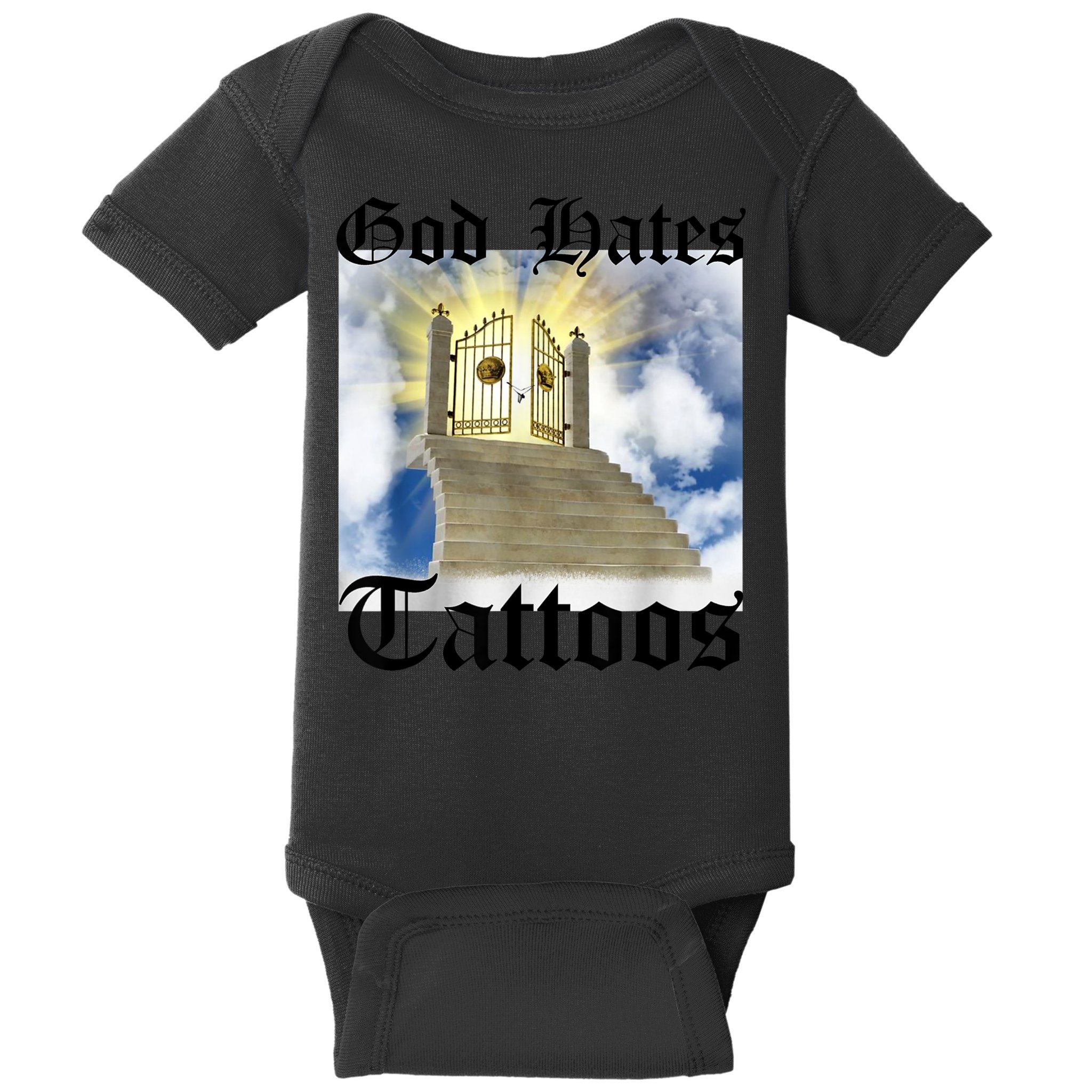 God Hates Tattoos Baby Bodysuit