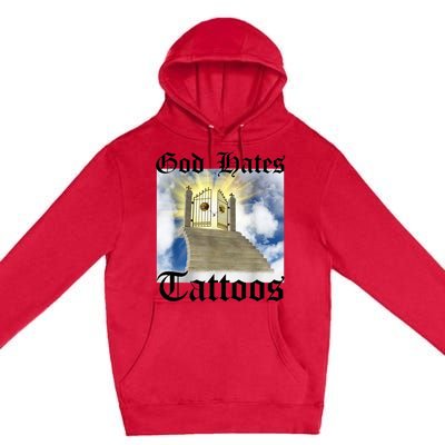 God Hates Tattoos Premium Pullover Hoodie