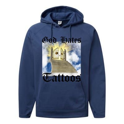 God Hates Tattoos Performance Fleece Hoodie