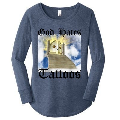 God Hates Tattoos Women's Perfect Tri Tunic Long Sleeve Shirt