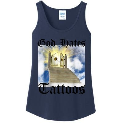 God Hates Tattoos Ladies Essential Tank