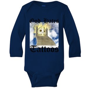 God Hates Tattoos Baby Long Sleeve Bodysuit