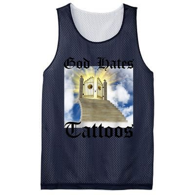 God Hates Tattoos Mesh Reversible Basketball Jersey Tank