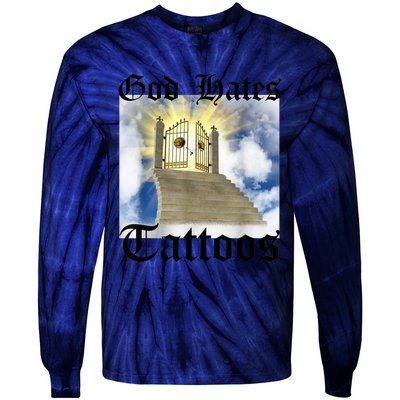 God Hates Tattoos Tie-Dye Long Sleeve Shirt