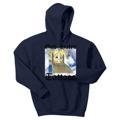 God Hates Tattoos Kids Hoodie