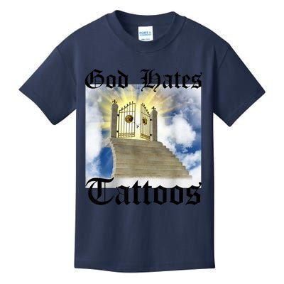 God Hates Tattoos Kids T-Shirt