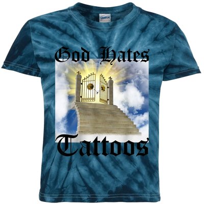 God Hates Tattoos Kids Tie-Dye T-Shirt