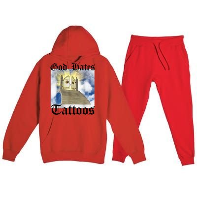 God Hates Tattoos Premium Hooded Sweatsuit Set