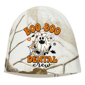 Groovy Halloween Teeth Cute Boo Dental Crew Nurse Gift Kati - Camo Knit Beanie