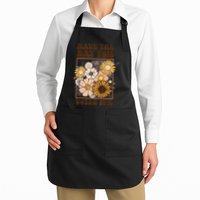 Groovy Have The Day You Voted For Retro Floral Apron