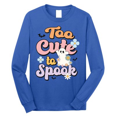 Groovy Halloween Too Cute To Spook Halloween Costume Girls Long Sleeve Shirt