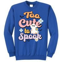 Groovy Halloween Too Cute To Spook Halloween Costume Girls Sweatshirt