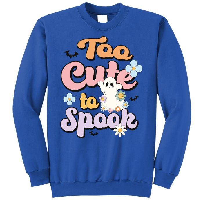 Groovy Halloween Too Cute To Spook Halloween Costume Girls Sweatshirt