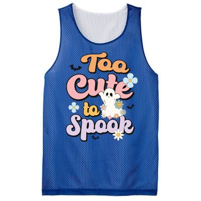 Groovy Halloween Too Cute To Spook Halloween Costume Girls Mesh Reversible Basketball Jersey Tank