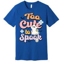 Groovy Halloween Too Cute To Spook Halloween Costume Girls Premium T-Shirt