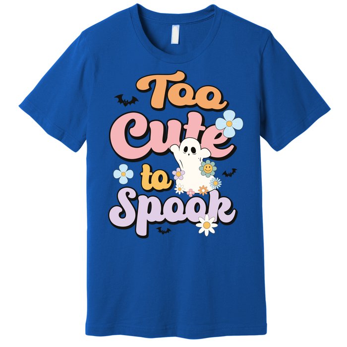 Groovy Halloween Too Cute To Spook Halloween Costume Girls Premium T-Shirt