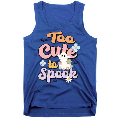 Groovy Halloween Too Cute To Spook Halloween Costume Girls Tank Top