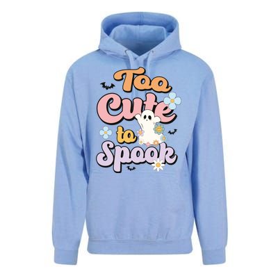 Groovy Halloween Too Cute To Spook Halloween Costume Girls Unisex Surf Hoodie