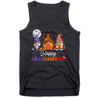 Gnomes Halloween Thanksgiving Christmas Happy Hallothanksmas Tank Top