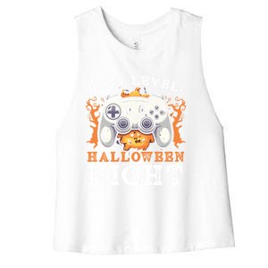 Gaming Halloween Trick Or Treat Gamer Video Game Lover Gift Women's Racerback Cropped Tank