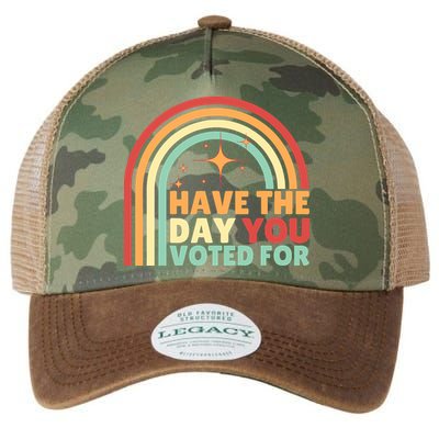 Groovy Have The Day You Voted For Retro Legacy Tie Dye Trucker Hat