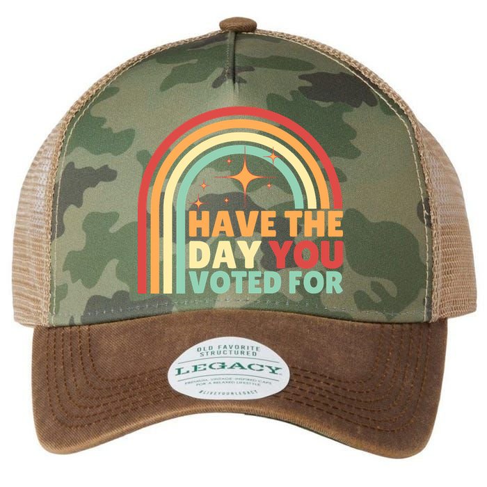 Groovy Have The Day You Voted For Retro Legacy Tie Dye Trucker Hat