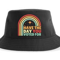 Groovy Have The Day You Voted For Retro Sustainable Bucket Hat