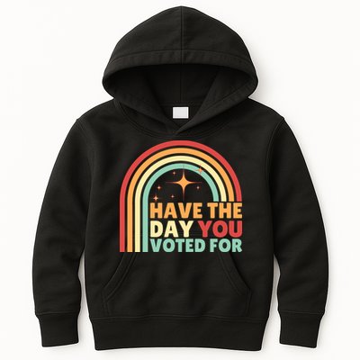 Groovy Have The Day You Voted For Retro Kids Hoodie
