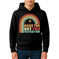 Groovy Have The Day You Voted For Retro Kids Hoodie