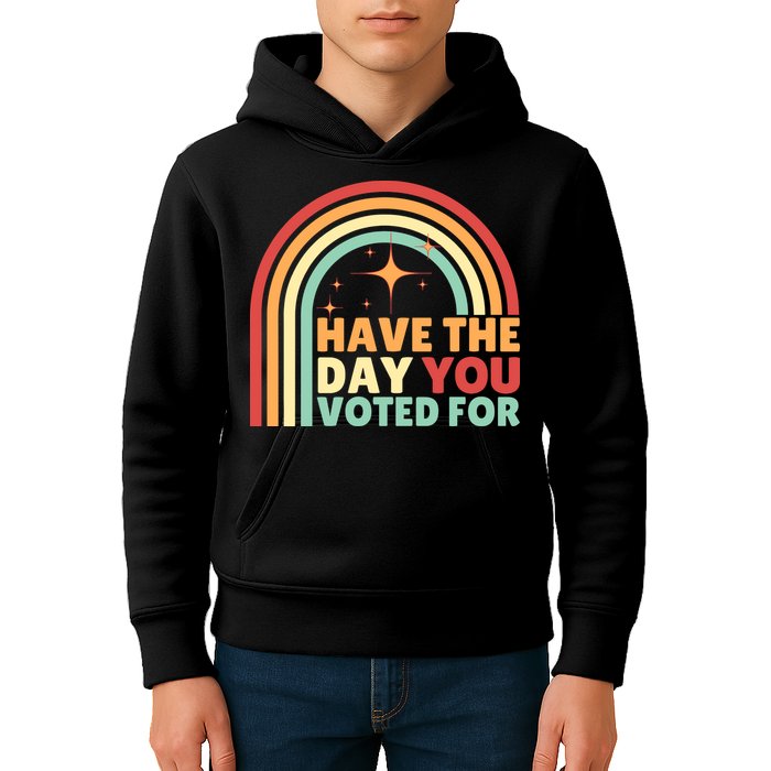 Groovy Have The Day You Voted For Retro Kids Hoodie