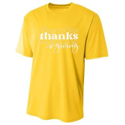 Groovy Happy Thanksgiving Cute Performance Sprint T-Shirt