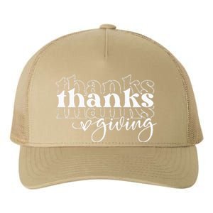 Groovy Happy Thanksgiving Cute Yupoong Adult 5-Panel Trucker Hat