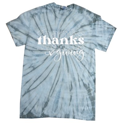 Groovy Happy Thanksgiving Cute Tie-Dye T-Shirt