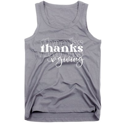 Groovy Happy Thanksgiving Cute Tank Top