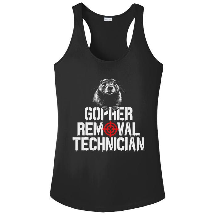 Gopher Hunting Trip Gopher Hunter Supplies Gopher Ladies PosiCharge Competitor Racerback Tank