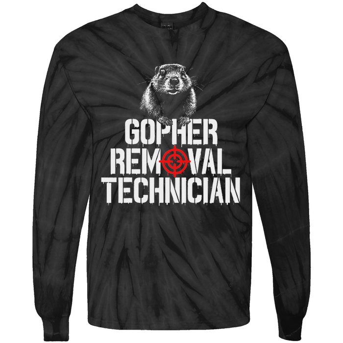 Gopher Hunting Trip Gopher Hunter Supplies Gopher Tie-Dye Long Sleeve Shirt