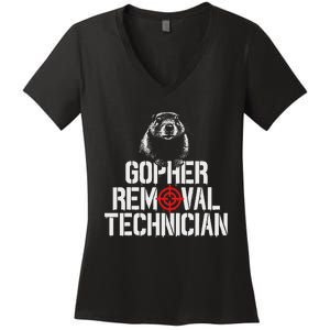 Gopher Hunting Trip Gopher Hunter Supplies Gopher Women's V-Neck T-Shirt