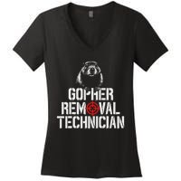 Gopher Hunting Trip Gopher Hunter Supplies Gopher Women's V-Neck T-Shirt