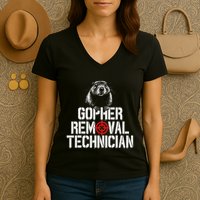 Gopher Hunting Trip Gopher Hunter Supplies Gopher Women's V-Neck T-Shirt