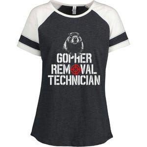 Gopher Hunting Trip Gopher Hunter Supplies Gopher Enza Ladies Jersey Colorblock Tee