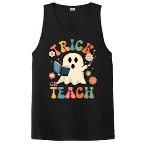 Groovy Halloween Trick Or Teach Ghost Teacher Gift PosiCharge Competitor Tank