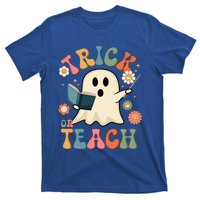 Groovy Halloween Trick Or Teach Ghost Teacher Gift T-Shirt