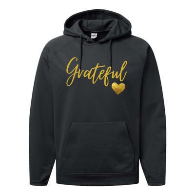 Grateful Heart Thanksgiving Performance Fleece Hoodie