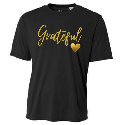 Grateful Heart Thanksgiving Cooling Performance Crew T-Shirt