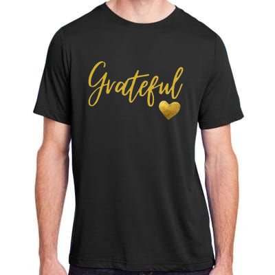 Grateful Heart Thanksgiving Adult ChromaSoft Performance T-Shirt